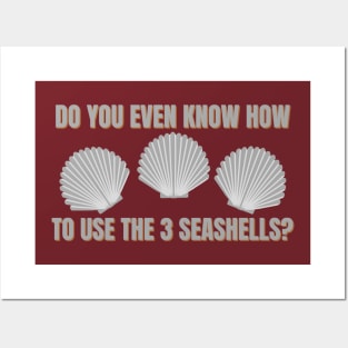 3 Seashells Posters and Art